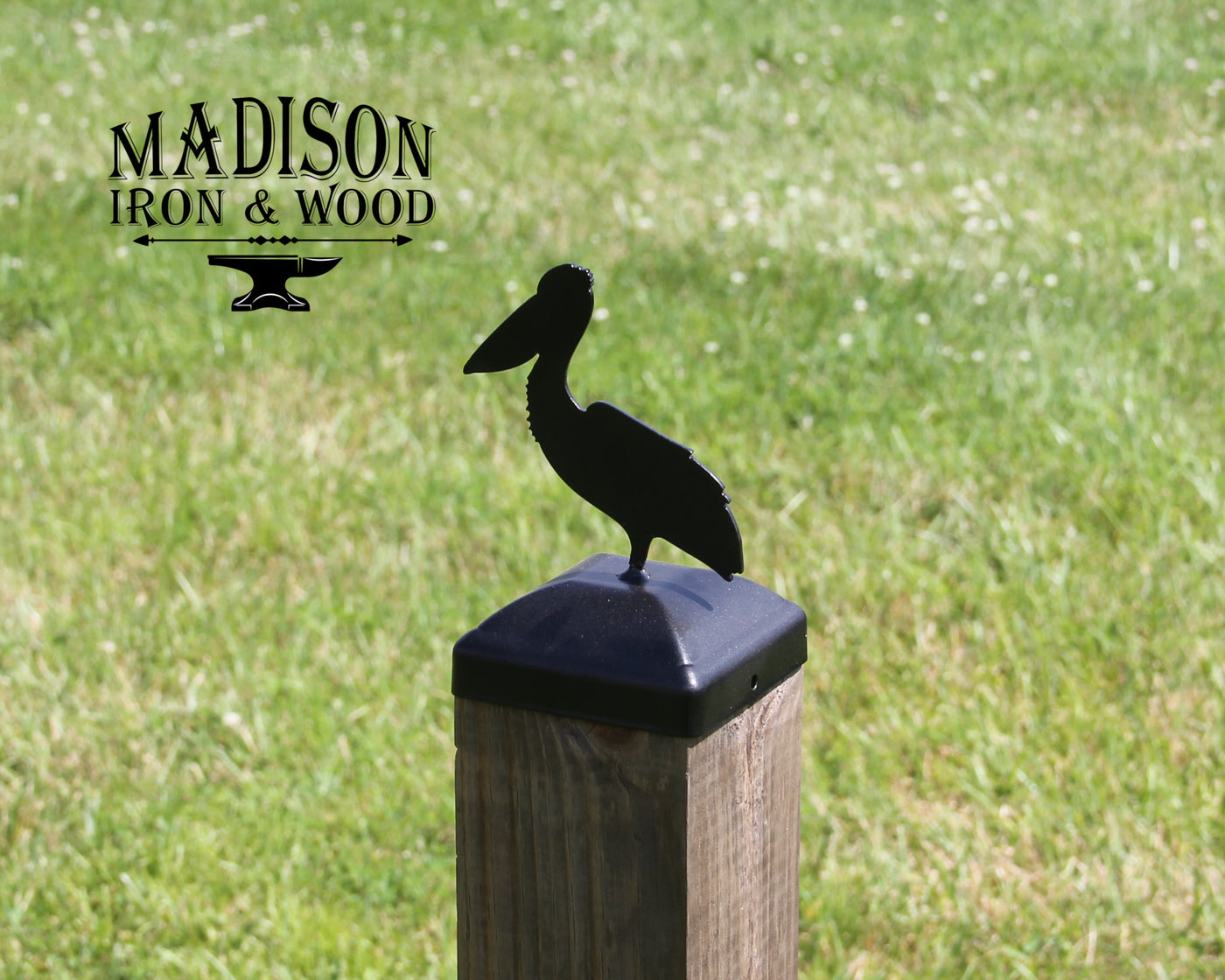 4x4 Pelican Post Cap - exteriorplastics - Post Cap - plastic fencing - coastal decoration - nautical decorations - beach house decorations - Florida landscaping - coastal landscaping - nautical landscaping - nautical fences - nautical gates - home improvement - home decor - fencing and barriers