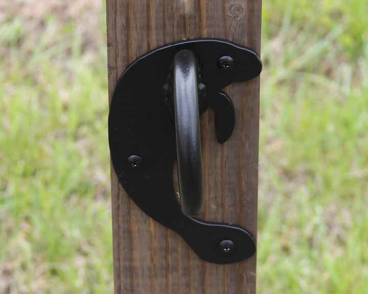 Manatee Nautical Rope Fence Bracket | Madison Iron and Wood on www ...