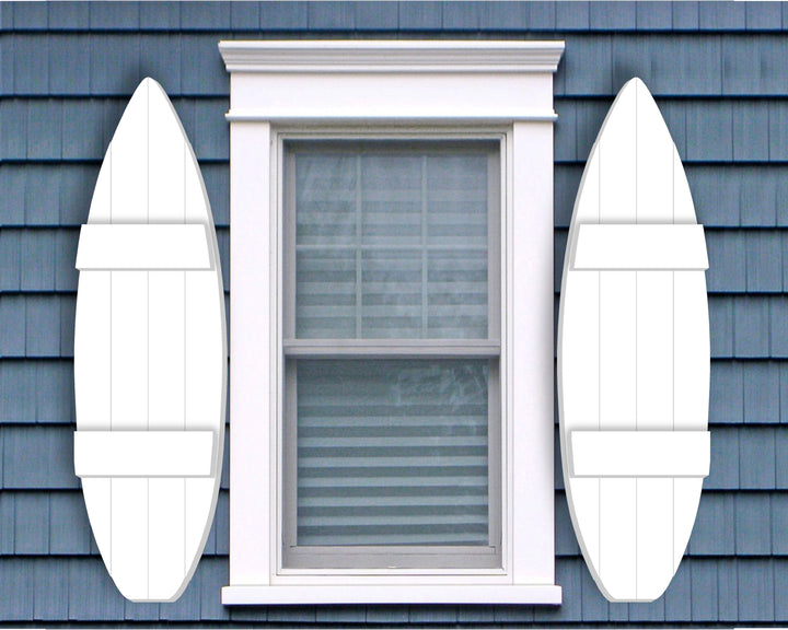 Surfboard Design Plastic Window Shutters (Sold in Pairs) - exteriorplastics - Mailbox Accessories - plastic fencing - coastal decoration - nautical decorations - beach house decorations - Florida landscaping - coastal landscaping - nautical landscaping - nautical fences - nautical gates - home improvement - home decor - fencing and barriers