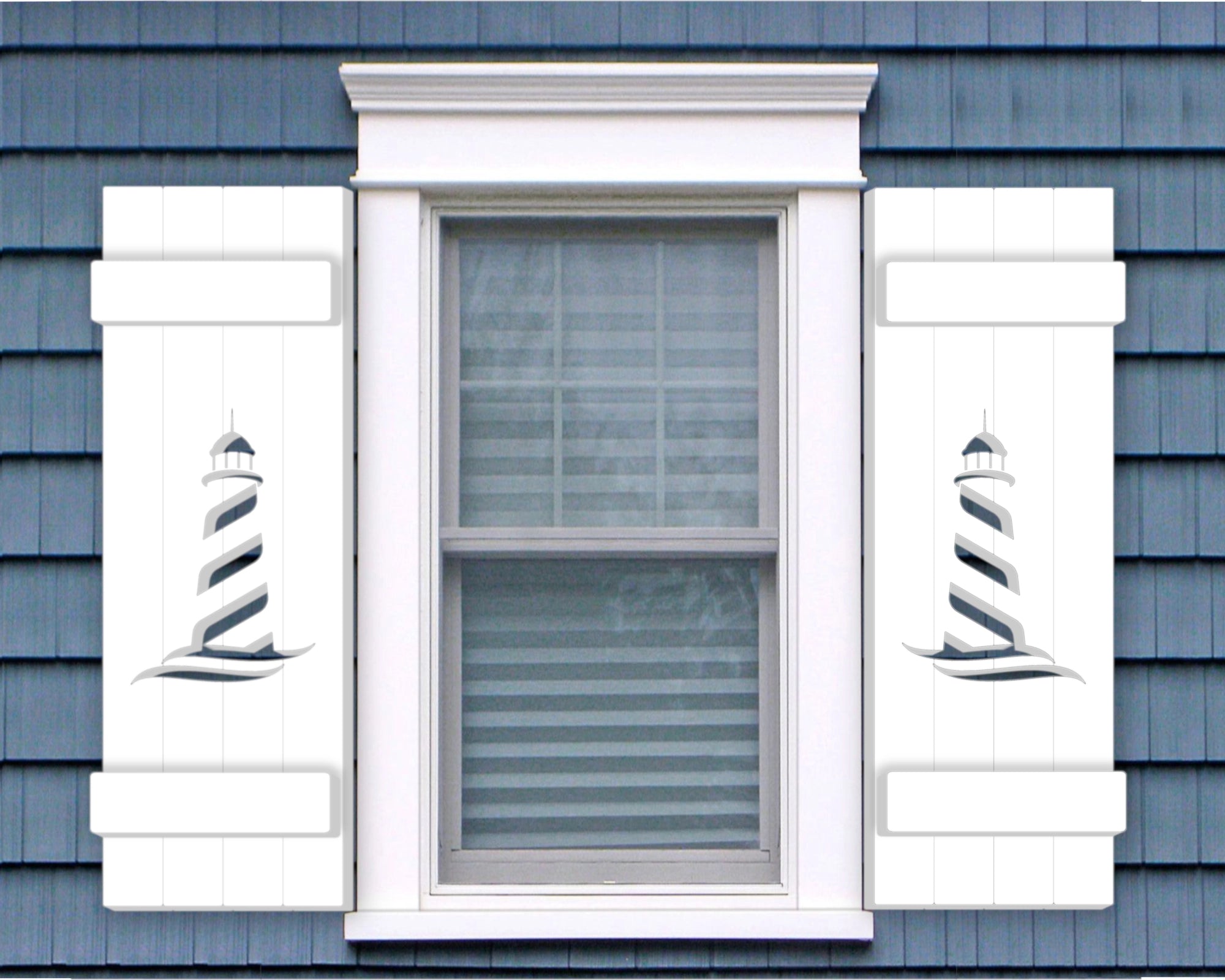 Lighthouse Window Shutters, Durable Decorative and Desirable, PVC ...