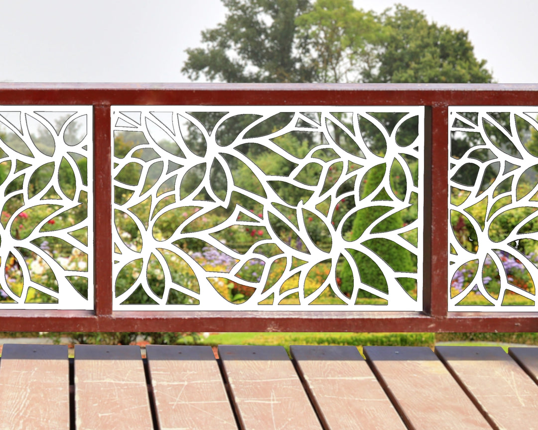 Leaves Pattern Fence/Gate Panel Insert - exteriorplastics - Fence Panels - plastic fencing - coastal decoration - nautical decorations - beach house decorations - Florida landscaping - coastal landscaping - nautical landscaping - nautical fences - nautical gates - home improvement - home decor - fencing and barriers