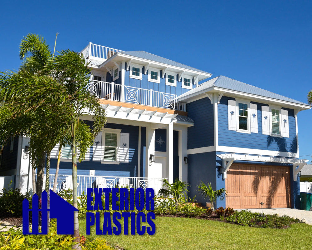 Dolphin Design Plastic Window Shutters (Sold in Pairs) - exteriorplastics - Mailbox Accessories - plastic fencing - coastal decoration - nautical decorations - beach house decorations - Florida landscaping - coastal landscaping - nautical landscaping - nautical fences - nautical gates - home improvement - home decor - fencing and barriers