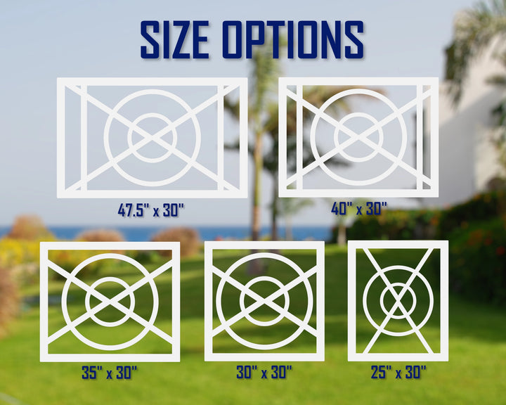Nautical Design Plastic Fence Panel Insert - exteriorplastics - Fence Panels - plastic fencing - coastal decoration - nautical decorations - beach house decorations - Florida landscaping - coastal landscaping - nautical landscaping - nautical fences - nautical gates - home improvement - home decor - fencing and barriers
