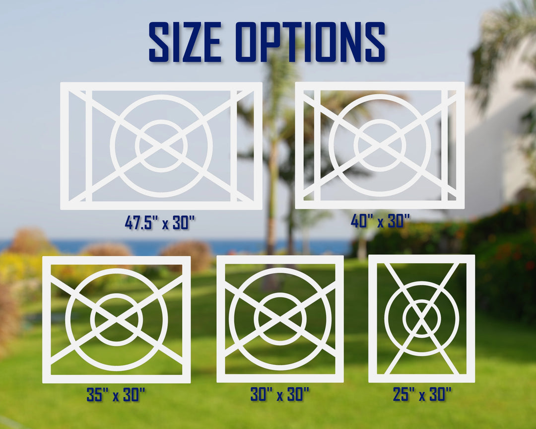 Nautical Design 1/2" Thick Fence Panel Insert, Durable Decorative and ...