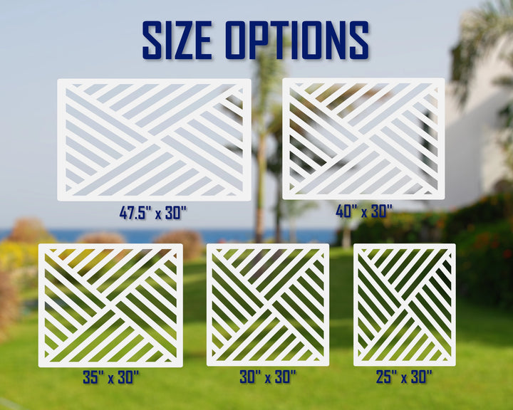 Modern Style Plastic Fence Panel Insert - exteriorplastics - Fence Panels - plastic fencing - coastal decoration - nautical decorations - beach house decorations - Florida landscaping - coastal landscaping - nautical landscaping - nautical fences - nautical gates - home improvement - home decor - fencing and barriers