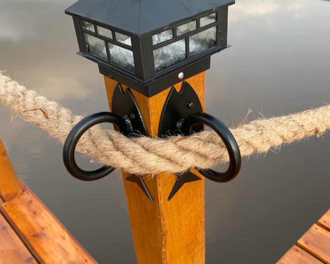 Fish Nautical Rope Fence Bracket | Madison Iron and Wood on www ...