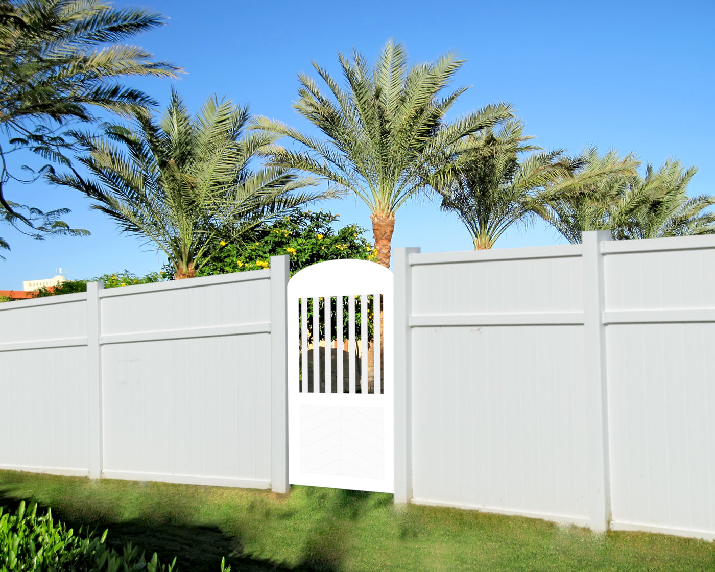 6 Foot Outdoor Gate, HDPE Plastic, Weather Resistant - exteriorplastics - Gates