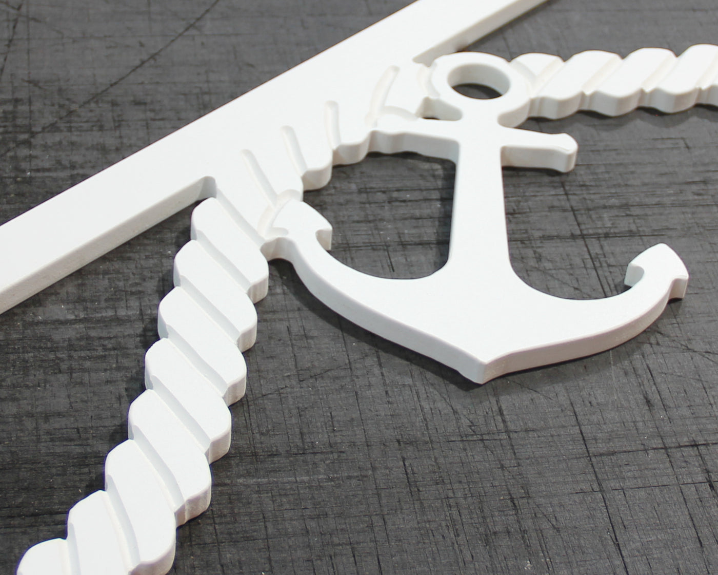Anchor and Rope Trim 48"x8.5", Weather Resistant Plastic - exteriorplastics - Mailbox Accessories - plastic fencing - coastal decoration - nautical decorations - beach house decorations - Florida landscaping - coastal landscaping - nautical landscaping - nautical fences - nautical gates - home improvement - home decor - fencing and barriers