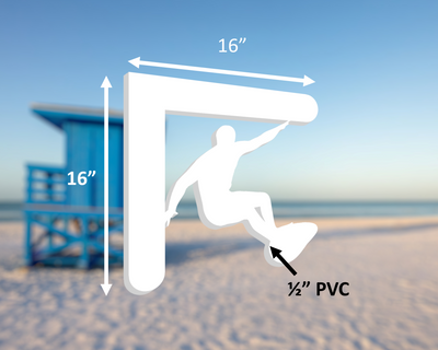 Surfer Mailbox Bracket, Weather Resistant Plastic - exteriorplastics - Mailbox Accessories