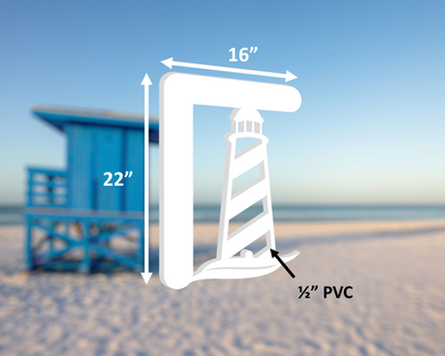 Lighthouse Mailbox Bracket, Weather Resistant Plastic - exteriorplastics - Mailbox Accessories