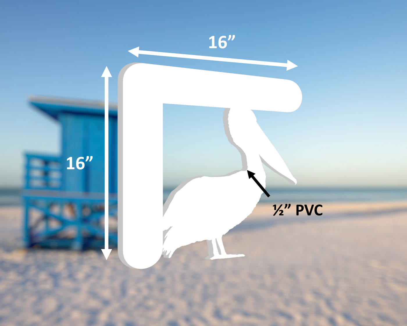 Pelican Mailbox Bracket, Weather Resistant Plastic - exteriorplastics - Mailbox Accessories