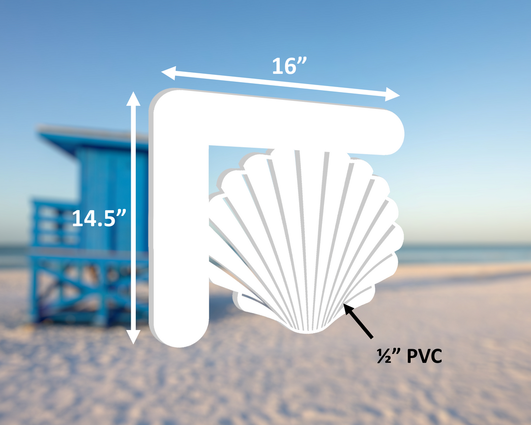 Mailbox Shell Plastic Seashell Mailbox Bracket, Durable Decorative and Desirable, PVC ...